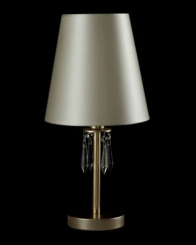 Настольная лампа RENATA LG1 GOLD Crystal Lux бежевая 1 лампа, основание золотое металл в стиле арт-деко  фото 3
